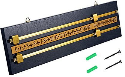 LOVIVER Shuffleboard Scoreboard Billard Score Keeper Scoring Home Supplies Snooker Game Counters Score Board, Schwarz