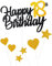 Tortendeko 18 Geburtstag Schwarz Junge Mädchen, 7Stück 18.Kuchendeko Geburtstag Schwarz Gold, Happy 18 Birthday Deko Torte Kuchen Deko Cake Topper für 18 Geburstagstorte Deko Jungen Mädchen Mann Frau