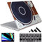 May Chen Hülle für 13,5 Zoll Microsoft Surface Laptop 3/4/5 mit Alcantara Palm Rest Modell 1867 1958 1950 (2019 2021 2022), Kunststoff Hartschale Case mit Tastaturabdeckung, Retro Musikmaschine