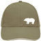 Huuraa Basecap Bär Silhouette Geschenk Olive/Beige Bär Accessoire