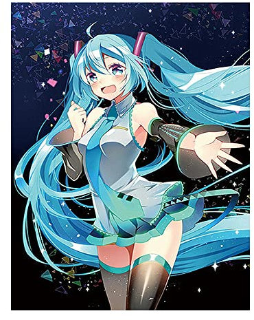 DCIDBEI Diamond Painting Japan Anime Fille 40x50 cm Tableau Diamant Fille Japonaise Toile Diamant Style Japonais Broderie Diamant Japonaise Diamond Painting Anime Diamond Painting Cartoon Fille