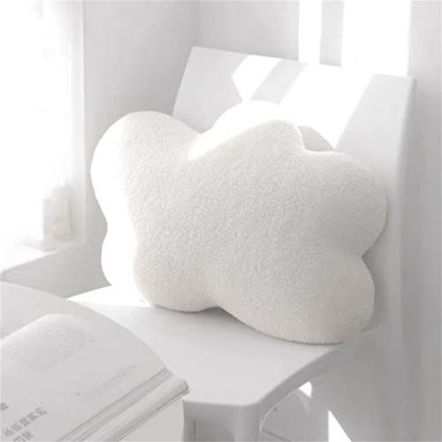 EXQUILEG Kissen Wolke, Wolkenboden Kissen Wolken-Plüsch-Dekor der bequemen Sitzkissen für Kinderzimmer Hause Sofa Dekoration (Weiß)