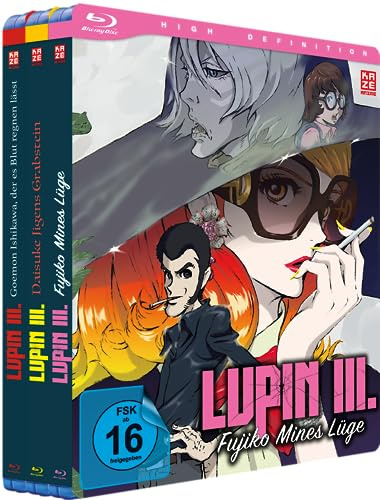Lupin III. - Movie - Bundle 1-3 - [Blu-ray] (Goemon Ishikawa, der es Blut regnen lässt, Daisuke Jigens Grabstein, Fujiko Mines Lüge)