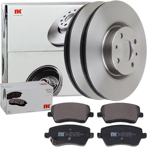 NK Bremsscheiben + Beläge vorne passend für Clio 3 + Grand/MODUS