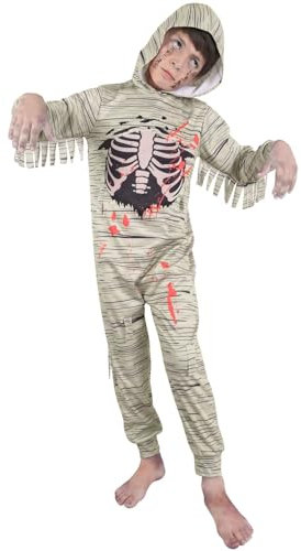 A2Z 4 Kids Girls Boys Spine Chilling Zombie Egyptian Mummy - Zombie Mummy Onesie 933._6-8