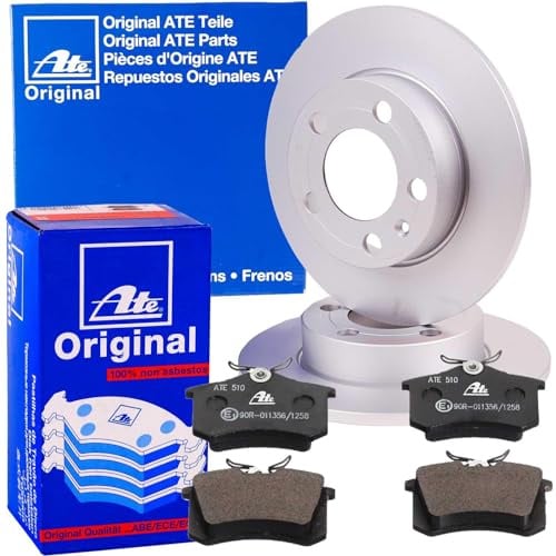 ATE Bremsscheiben 258mm + Beläge hinten für ALMERA N16 + PRIMERA P11