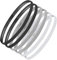 Blooms 6 Pezzi Sportiva Fascia Capelli Uomo e Donna Fasce per Capelli Fascia Elastico Capelli Sottile Antiscivolo Fascette Capelli per Sport Basket Calcio Yoga Fare Jogging Bicicletta