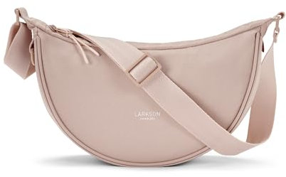 LARKSON Crossbody Bag Damen & Herren Rosa - Solveig Small - Umhängetasche im Halbmond Style - Halbrunde Schultertasche - Moon Bag Design - Wasserabweisend