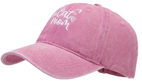 Cap Herren Cat Mom Sommer Uv Schutz Großer Kopf Baseball Cap Strand Stylisch Basecap Sport Lustige Sport Cap Unisex Schwarz Kappe Bequem Vintage Festival Cap Schicke Outdoor Atmungsaktiv Sonnenhut