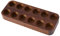 SUPERFINDINGS 12Hole Coffee Bean Container Single Dose Coffee Bean Storage Walnut Wood Display Stand Wooden Test Tube Rack for Mini Coffee Beans Glass Bottle Jars Tea Spice