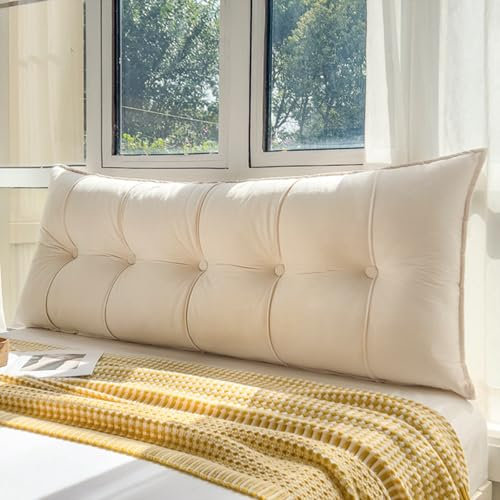 D,150x60x15cm, Rückenkissen Lang Keilkissen Hohen Rückenlehne Kissen Bequem Lesekissen Multifunktion Lendenkissen Für Bett Kopfteil Gepolstert Sofa Couch Mit Waschbar Bezug