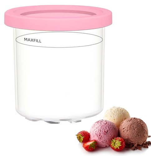 NeutypeChic Creami - Recipiente para la máquina de hielo Ninja Creami – Tubs Accesorios para NC301 NC300 NC299AMZ Series, sin BPA, apto para lavavajillas, a prueba de fugas