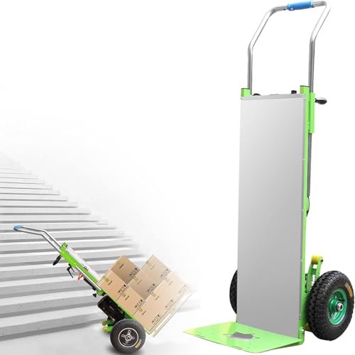 LTSRLL Carrello saliscale Elettrico Portata 400kg, Carrello con Batteria Rimovibile - su e Giù per Le Scale Risparmio di manodopera e conveniente, per Mobili Magazzino Logisti