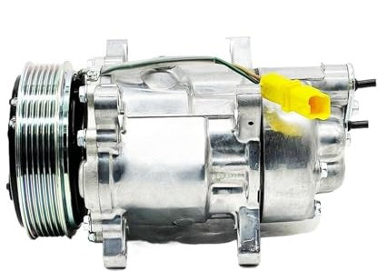 Compresor de aire acondicionado SD6V12 compatible con Peugeot 206 307 9639078280 9682930280 2077004844 6453KW 6453LA 6453LC 6453VX 9659230880