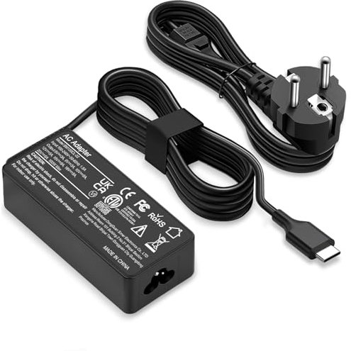 Caricatore USB C 100W Alimentazione per Mac Book Pro,Len ovo Thinkpad,Huawei Matebook Pro,HP,Dell,ASUS,Acer,Chromebook universale Type-C Computer Portatile Adattatore