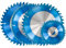 4 6 7 8 Inch Circular Saw Blade 30T 40T 60T Carbide Saw Blades Blue Coated TCT Saw Blade Wood Cutting Disc(1pc 4x20x40T)
