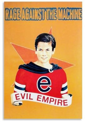 YRAEYWAER Poster Rage Against The Machine, Evil Empire, ästhetische Dekoration, Wohnzimmer, modern, Familie, Schlafzimmer, Wohnzimmer, Wandkunst, Dekoration, Poster, 30 x 45 cm, ungerahmt