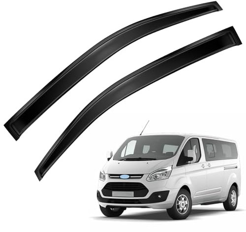 LMYSUFI Windabweiser Regenabweiser Kompatibel mit Ford Transit Custom 2012-2025, Autofenster Sonnen-& Regenschutz -Stick-on Regenabweiser