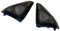 Car Stereo Triangle Speakers Enclosure Covers Panel Trim Frame Mount For Front Left And Right Door Tweeters 2pcs