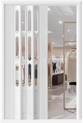 Puerta de armario de acordeón, divisor grande plegable para el hogar y la oficina, varios tamaños disponibles