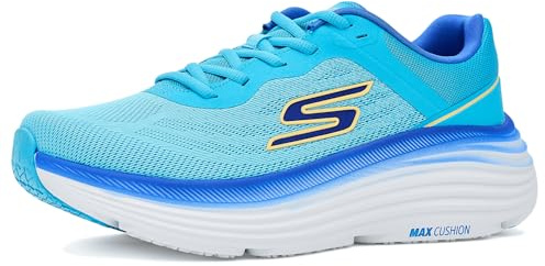 Skechers Women's Max Cushioning Endeavour Ardena Sneaker, Light Blue, 7