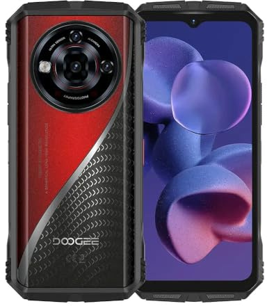 DOOGEE S118 Pro 5G, Écran 6,6″ FHD+ 120 Hz, 24 Go RAM + 512 Go ROM (Extensible Jusqu’à 2 to), Caméra AI Triple 108 MP + 20 MP Visio Nuit + 8 MP Ultra-Grand-Angle, Selfie 32 MP, Rouge Cornaline