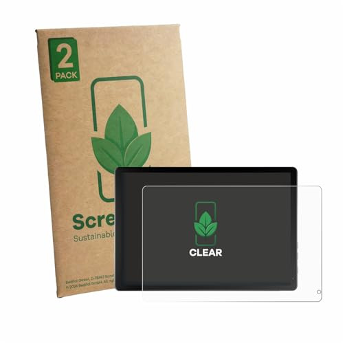 ScreenLeaf 2 Stück Schutzfolie für Muisoo MSOKB1001 10.1 [nachhaltiger Displayschutz, Folie, transparent, kratzfest]