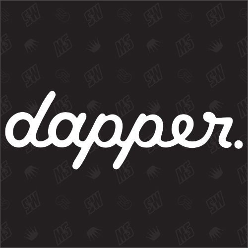 speedwerk-motorwear - dapper - Schwarz - Sticker - Kunststoff - Minimalistisch - Outdoor - Waschbar