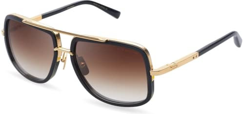 Dita Sonnenbrillen MACH-ONE BLACK SHINY K GOLD/BROWN SHADED 59/17/127 Unisex
