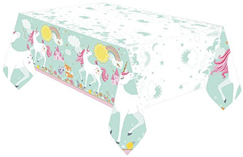 Magical Unicorn Plastic Tablecover 1.37m x 2.60m