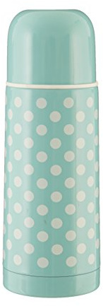Premier Housewares Mimo Spot Vacuum Flask, Double Walled, 350ml, Stainless-Steel, Green, 7 x 7 x 20 cm