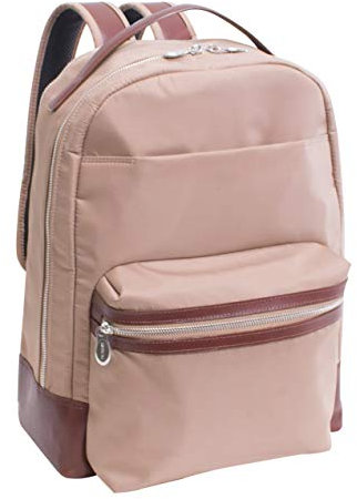 McKlein 15 Nylon Dual Compartment Laptop Backpack- Parker- Khaki