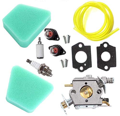 AISEN Vergaser mit Luftfilter Zündkerze für Partner 350 351 370 371 390 420 McCulloch 333 335 338 435 436 440 Poulan 2050 2055 2115 2150 2175 2250 2275