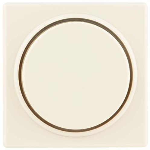 REV Quadro, Dimmer Abdeckung, Drehknopf für Regler, cremeweiss