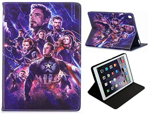 For Apple iPad Mini 1 2 3 4 5 Avengers Marvel End Game Tanus Iron Man Infinity War Stand Case Cover With Sleep Wake Sensor