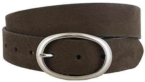 Vanzetti Damen Gürtel V5630 Ledergürtel Fashiongürtel Jeansgürtel Grün 95 CM