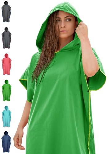 NirvanaShape Handtuch-Poncho für Erwachsene, Umziehhilfe & Handtuch zugleich, Surf-Poncho mit Quick-Dry Funktion, Ideal auf Reisen zum Surfen, Camping, Sauna, Schnorcheln, Strand