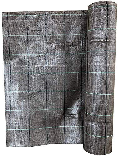AlmaStore Telo Pacciamatura Nero, 105 cm X 100 mt, Anti Erbacce, Ecologico, Permeabile, Duraturo e Calpestabile - Varie Misure e Colori - Teli pacciamante antialga