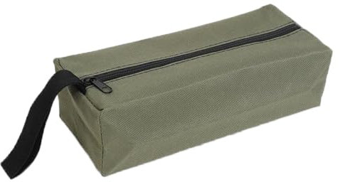 POWERTOOL Bolsa para herramientas con cremallera, organizador de herramientas, bolsillo multiusos, lona Oxford con cremallera, bolsa de herramientas para destornilladores, llaves, alicates y otras