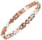 MagEnergy Magnetic Bracelets for Women Titanium Steel Magnetic Wristbands with Elegant Love Heart Shape Design, Lovely Ring with Gift Box with an Adjustment Tool (Rose Gold/A)