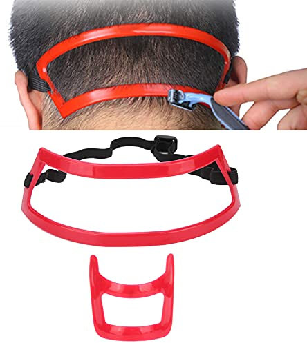 Ensemble de Modèles de Rasage pour le Décolleté de la Barbe Guide de Coupe des Cheveux pour le Cou des Hommes Outils de Coupe pour le Rasage et le Maintien du Décolleté