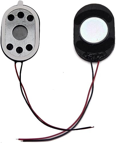 Heyiarbeit 4Pcs 20x30x4mm Internal Magnet Speaker with Wire 8Ohm 1.5W