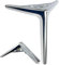 LOVEM Möbelfüße Metall Möbelfüsse, Dreieck Schrankfüße Schwere Sofa Füße TV Bank Füße Sideboard Füße Couchtischbeine Tischfüße DIY Metall Möbelbeine mit Schrauben,4 Stück (25cm,Silber)