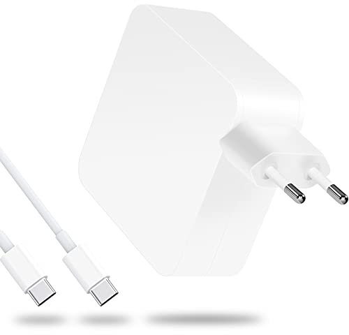 Adattatore di alimentazione per caricabatterie USB C 61W/65W per Mac Pro 13, 15 pollici, nuovo Mac Air 13 pollici 2020/2019/2018, Mac 12 pollici, alimentatore per iPad Pro 12,9/11 pollici, tipo C