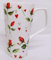 Rainbow Decors Hearts & Red Roses Mug 20oz Fine Bone China Large Jumbo 1 Pint Latte Coffee Tea Cup Hand Decorated UK