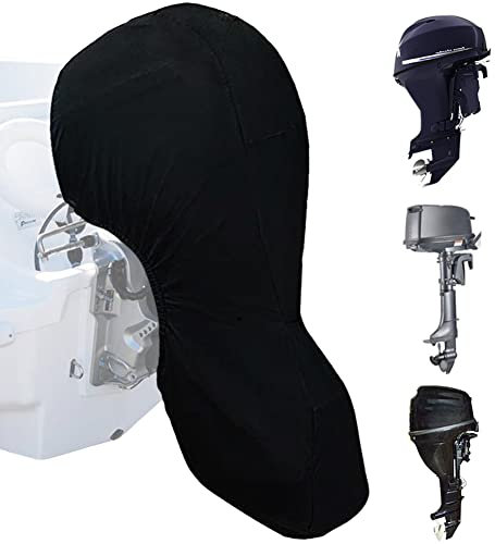 Außenborder Abdeckung Bootsmotorabdeckung, 20-30 PS 420D Außenborder Schutzhülle mit UV-Beschichtung, Wasserdicht Persenning für Außenbordmotor, Aussenborder Abdeckhaube Outboard Engine Cover