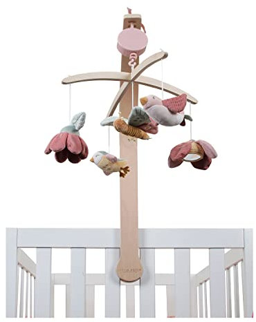 Little Dutch 8700 - Móvil musical de tela (37 x 52 x 75 cm), diseño de flores y mariposas