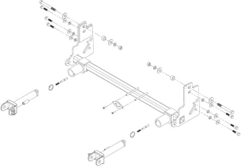 Roadmaster 521454-5 Direct Connect Tow Bar Baseplate for Jeep Gladiator Mojave (2020-2021)