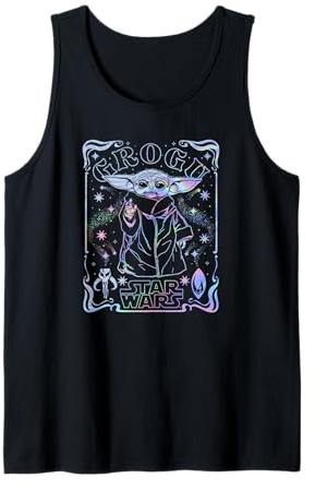 Star Wars: The Mandalorian Grogu Holographic Poster Tank Top