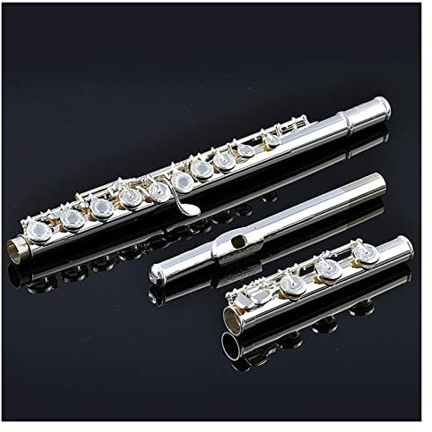 Zengxue Querflöte Anfänger Sterling Silber Mundstück Mit 17 Löchern Öffnung B Heckmusikinstrument C Key